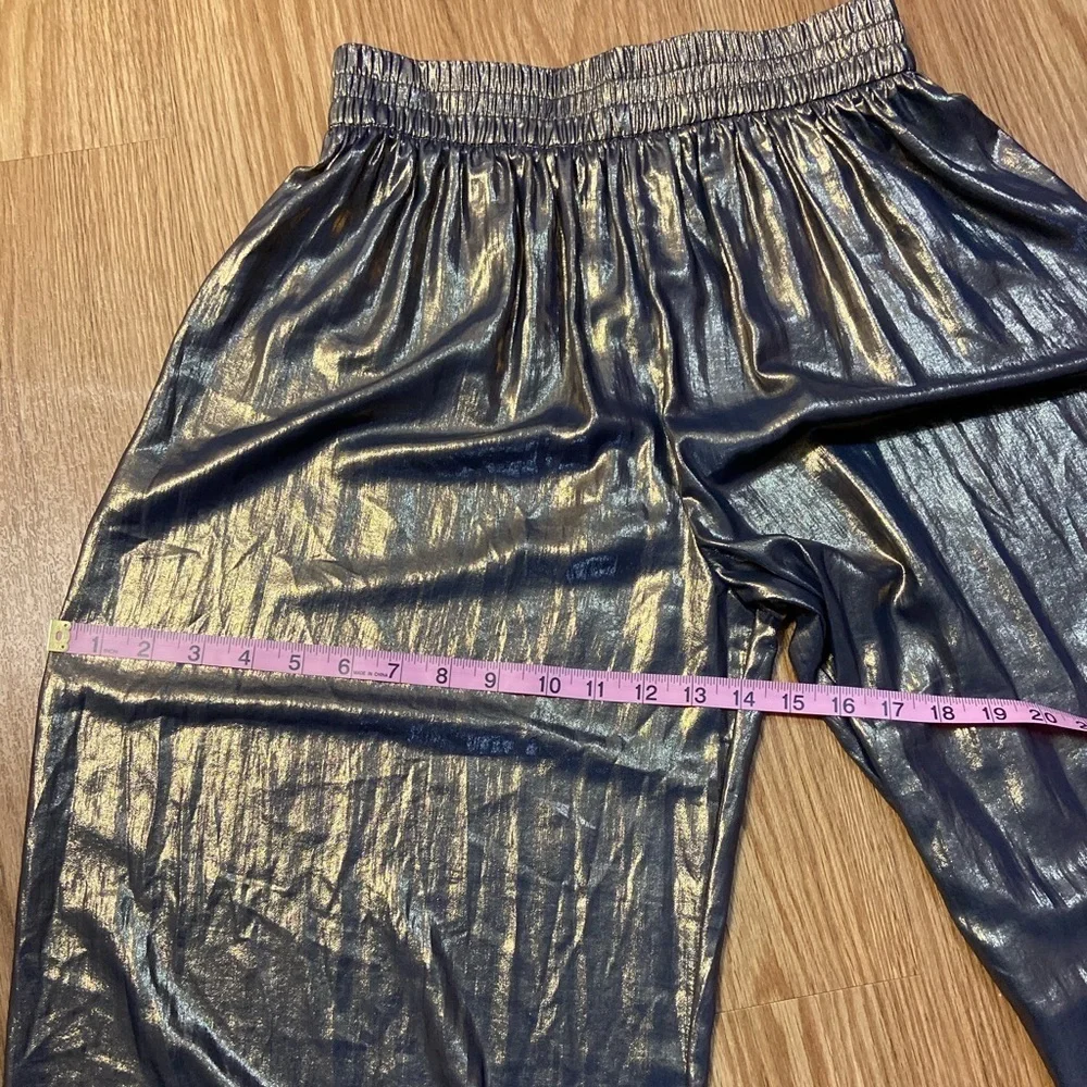 ZARA metallic ballon joggers style pants